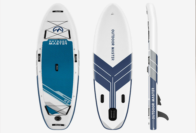 OUTDOORMASTER Inflatable Paddle Board with Paddle